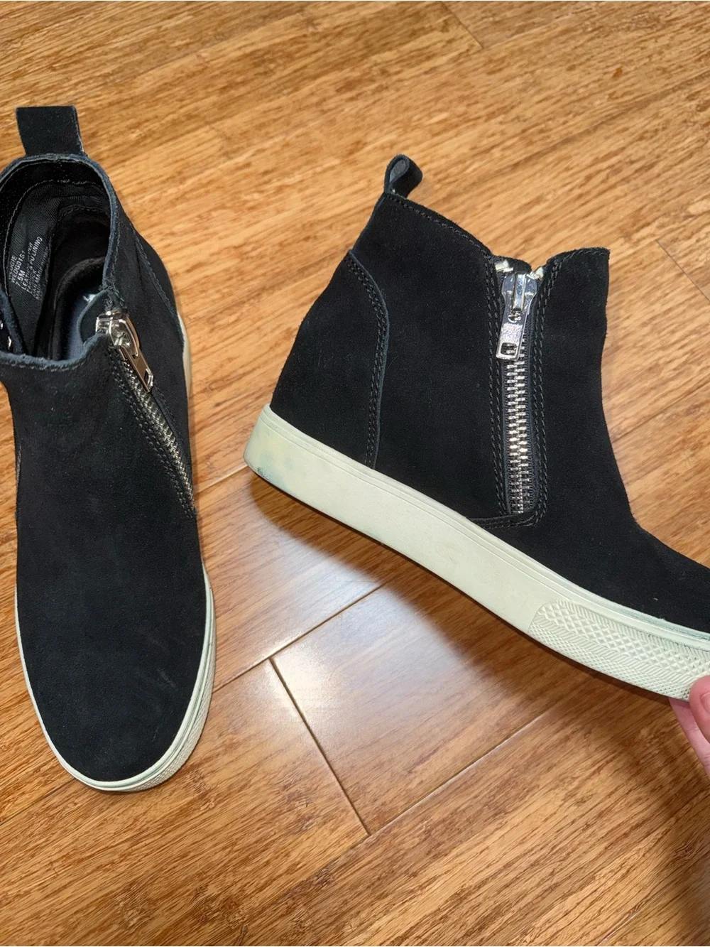 Steve Madden black suede